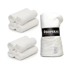 GENERICO - Kit 15 Toallas blanco microfibra peluquería 45x85 Gms