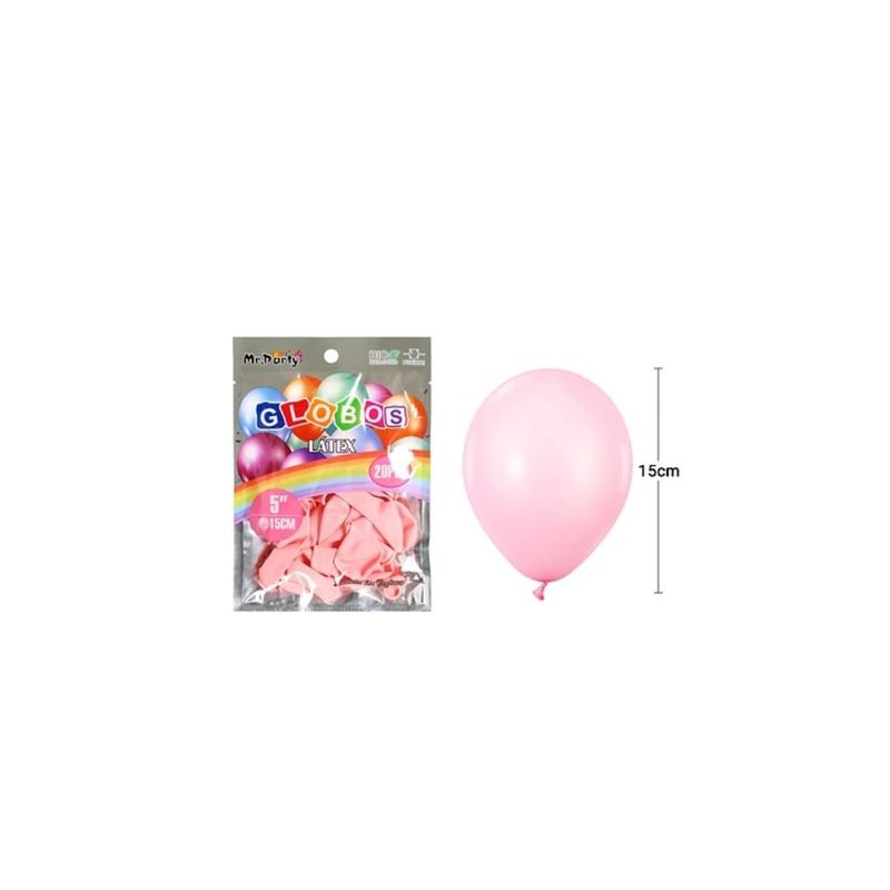 GENERICO - Globos De Látex Fuscia Mate 15cm 20pcs