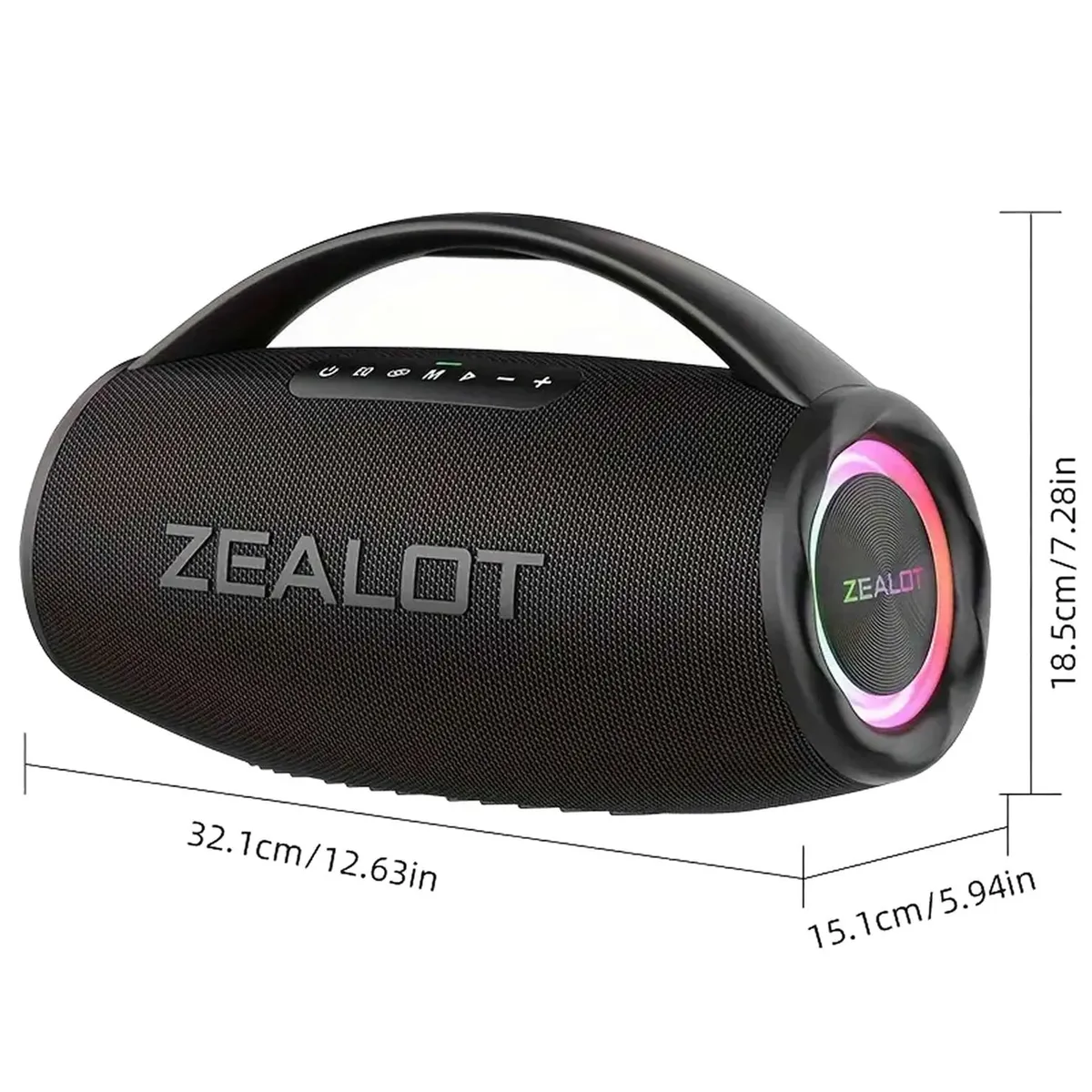 DECORACION CREATIVA - Zealot S97 Parlante Profesional refuerzo de graves 15 horas 80w