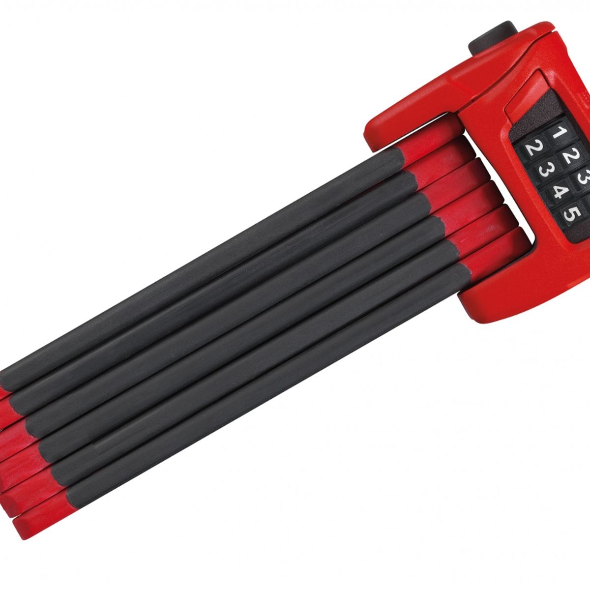 ABUS - Candado Bicicleta Plegable Bordo 6100 Rojo