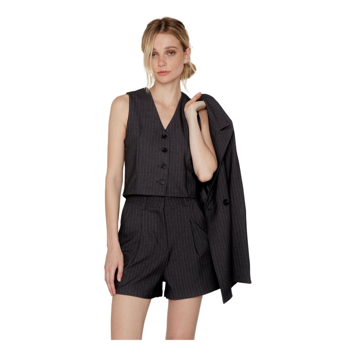 JACINTA TIENDA - Short Owen rayas gris Jacinta Tienda