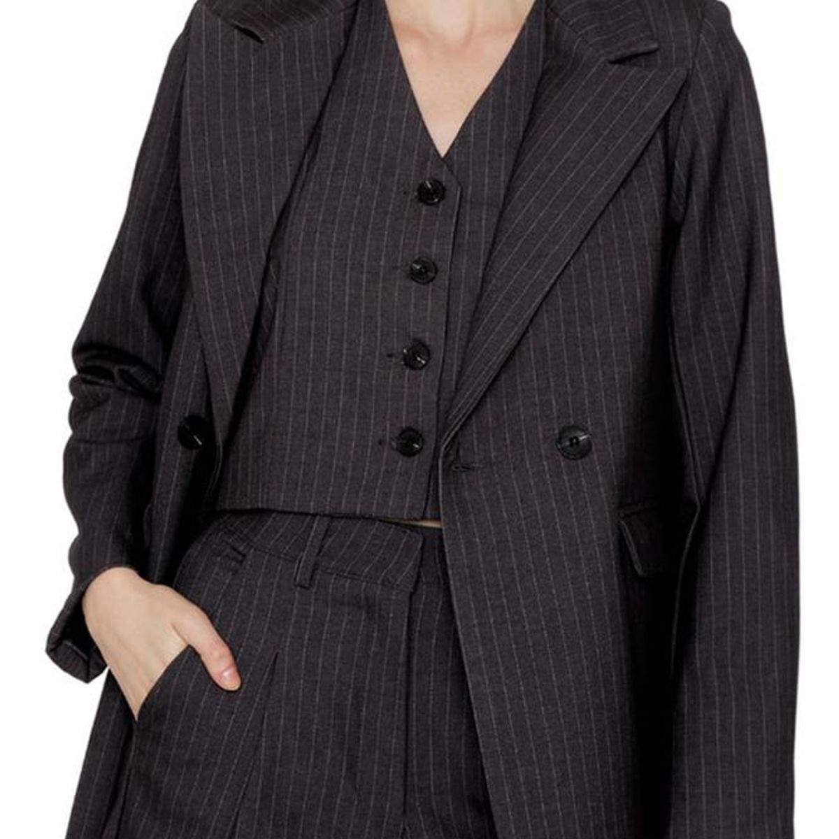 JACINTA TIENDA - Short Owen rayas gris Jacinta Tienda