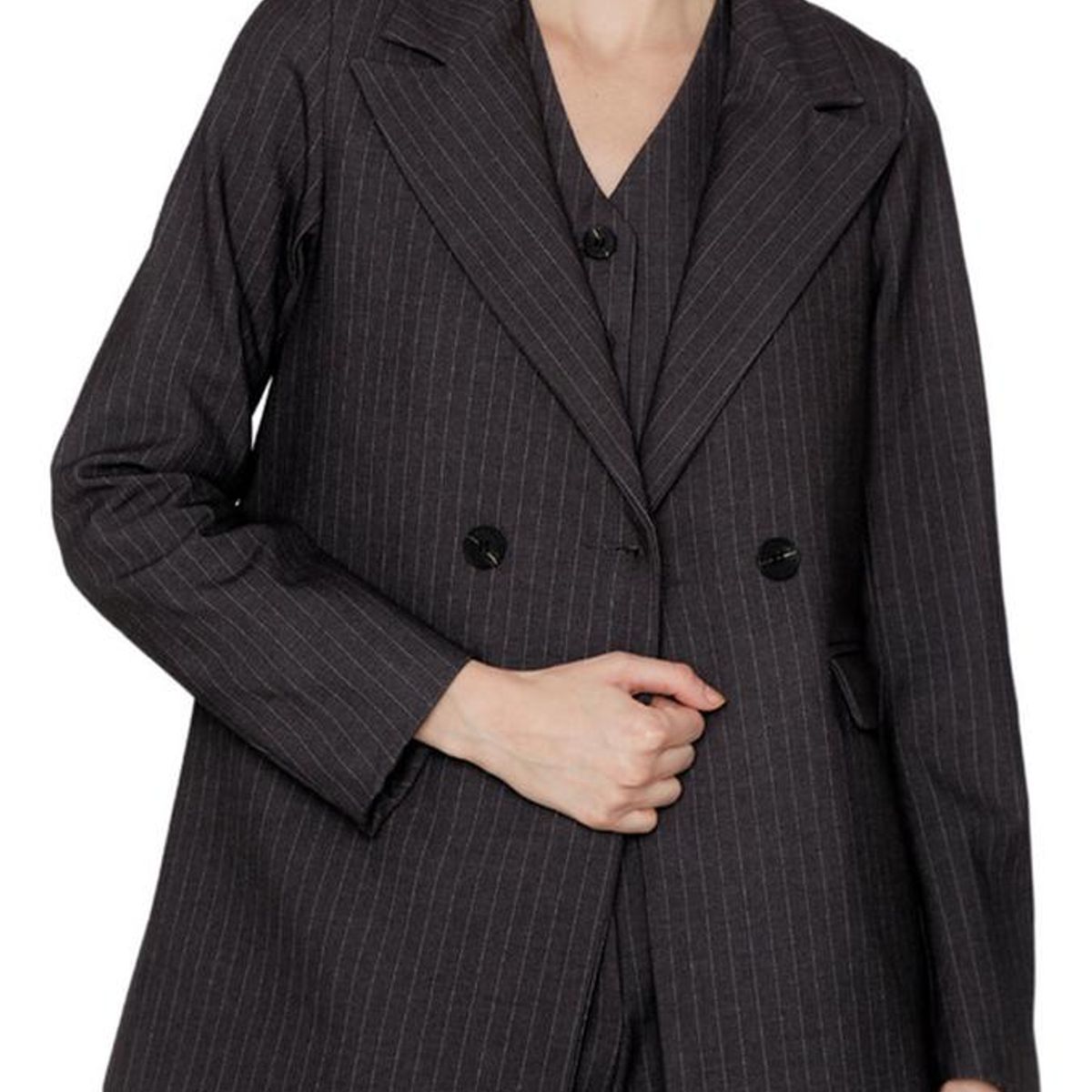 JACINTA TIENDA - Blazer Owen rayas gris Jacinta Tienda