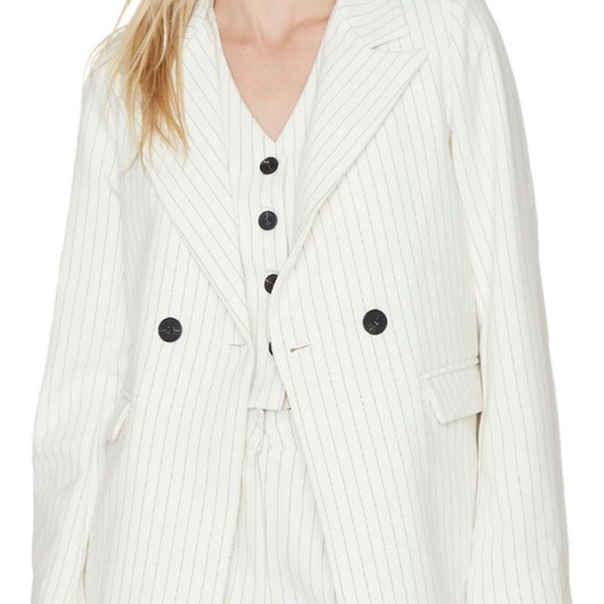 JACINTA TIENDA - Blazer Owen rayas blanco Jacinta Tienda