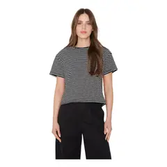 JACINTA TIENDA - Polera Ara negra y blanca