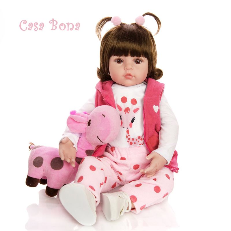 CASABONA - Muñeca Bebé Reborn Se Silicona 48cm