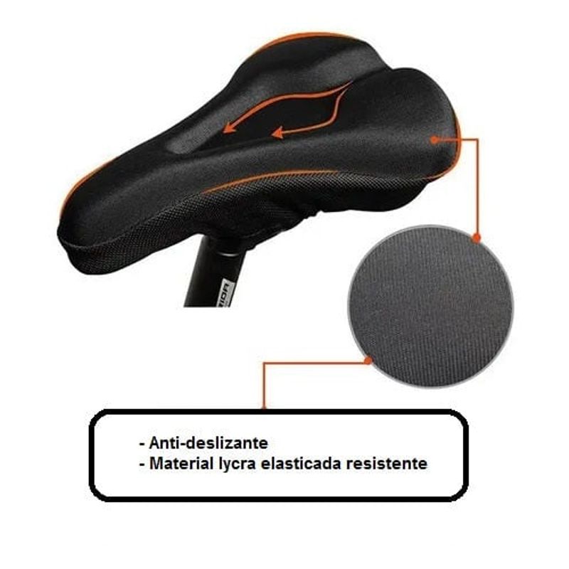 GENERICO - Funda Almohadilla Sillín Asiento Bicicleta Gel Acolchonado