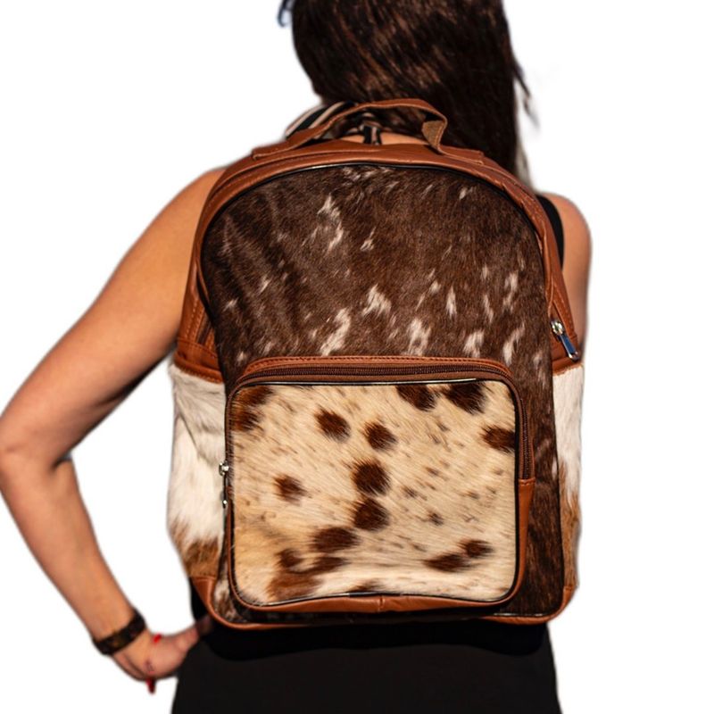 PIERA MARASSI - Mochila Piera Marassi cuero natural genuino Modelo Porta Notebook