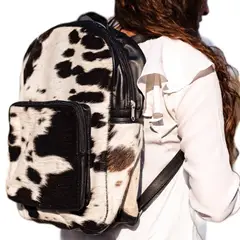 PIERA MARASSI - Mochila cuero natural Modelo porta Notebook