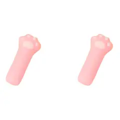 GENERICO - Set 2 Gomas De Borrar Patita De Gatito Kawaii Cute - Rosa