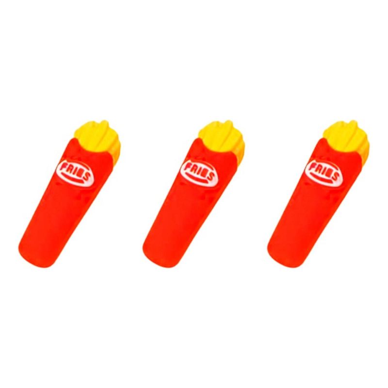 GENERICO - Set 3 Gomas De Borrar Papas Fritas Kawaii Cute