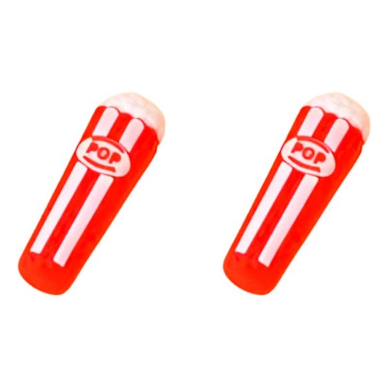 GENERICO - Set 2 Gomas De Borrar Palomitas De Maiz Popcorn Kawaii Cute