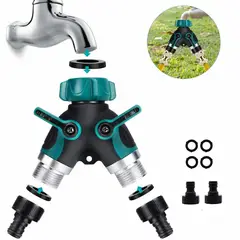 KUANGYE - Dispositivo De Conexión De Riego Metal Divisor Manguera De Jardín