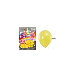 GENERICO - Globos De Látex Perlado Amarillo 15cm 20pcs