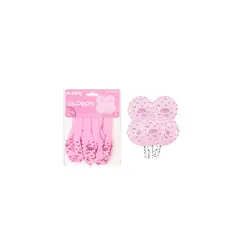 GENERICO - Globos De Látex Es Una Niña Color Rosa 30cm 5pcs