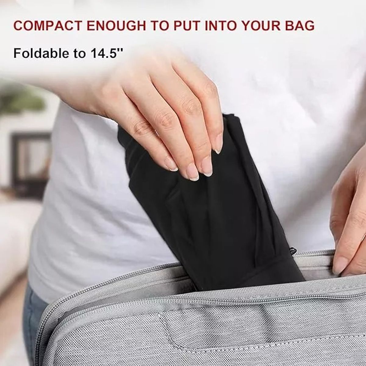 KUANGYE - Paraguas Automático Y Plegable De Doble Capa Con Estructura