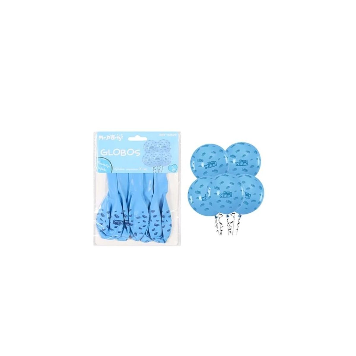 GENERICO - Globos De Látex Es Un Niño Color Azul 30cm 5pcs