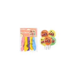 GENERICO - Globos De Látex Camión De Bomberos Mate 30cm 5pcs