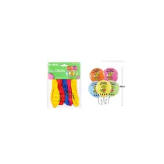 GENERICO - Globos De Látex Mate Multicolor Con Dinosaurios 30cm 5pcs