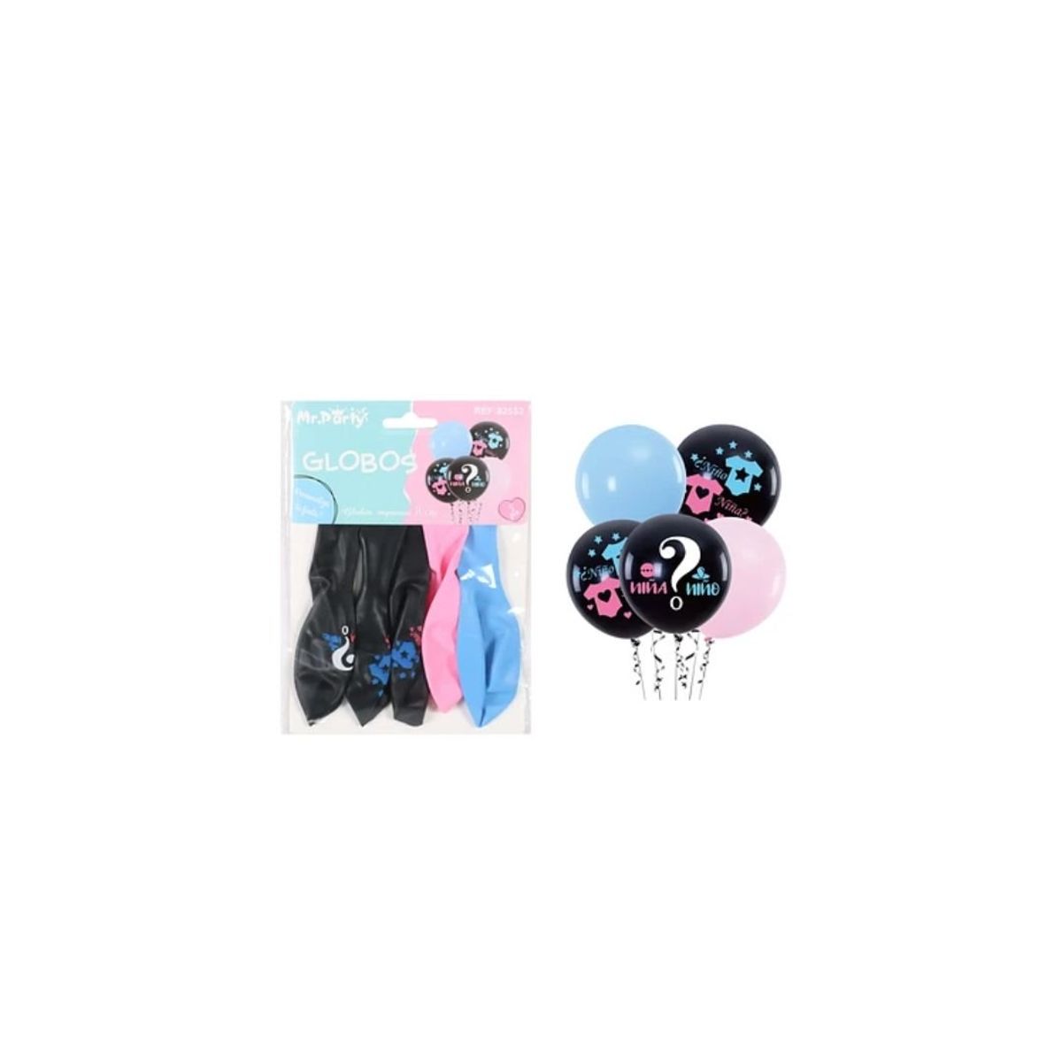 GENERICO - Globos De Látex Niña O Niño Mate 30cm 5pcs
