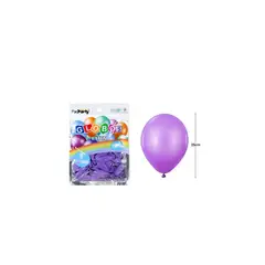 GENERICO - Globos De Látex Morado Mate 25cm 20pcs