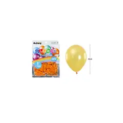 GENERICO - Globos De Látex Perlado Dorado Claro 25cm 20pcs