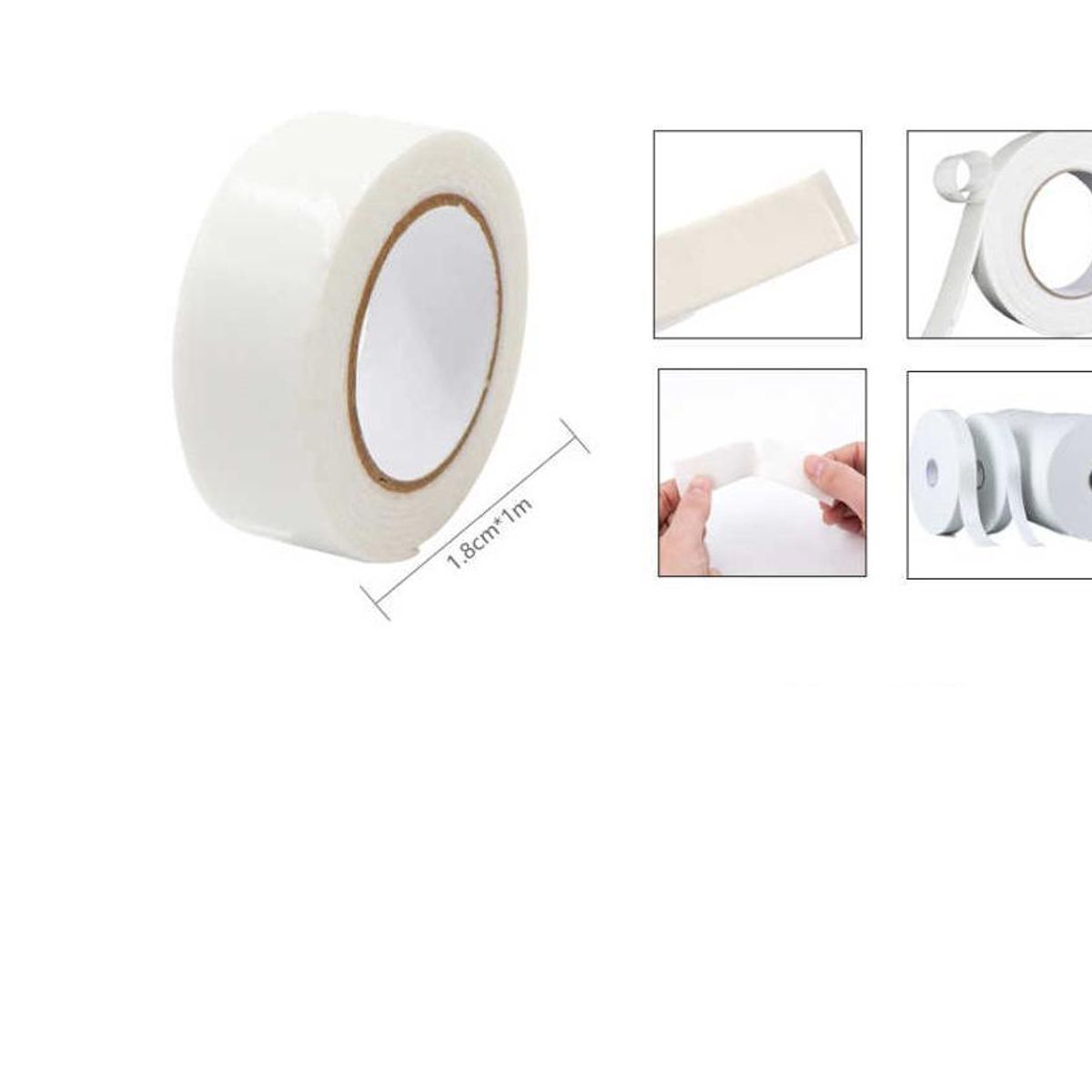 GENERICO - pack 12 Cinta Doble Cara Adhesiva