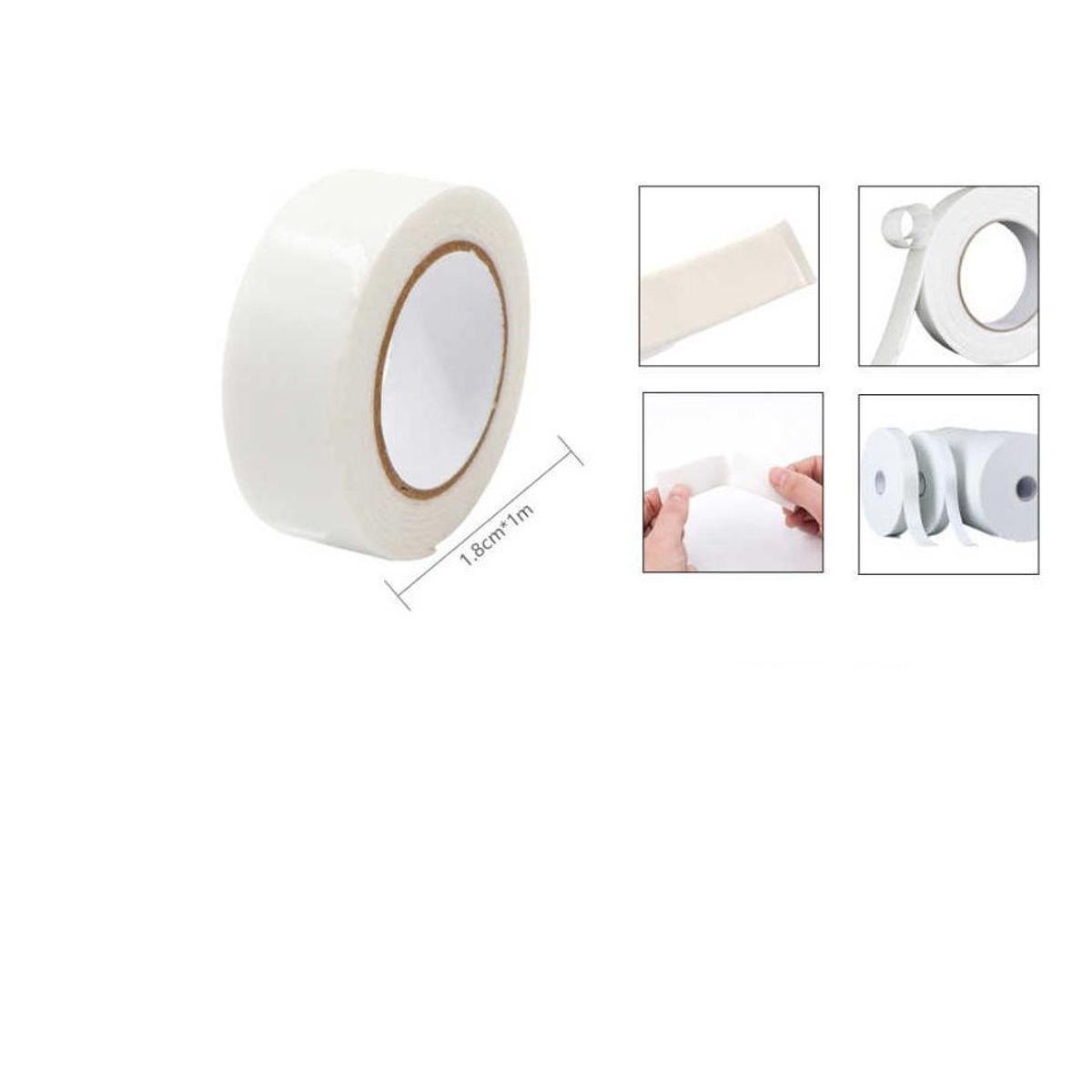 GENERICO - pack 12 Cinta Doble Cara Adhesiva