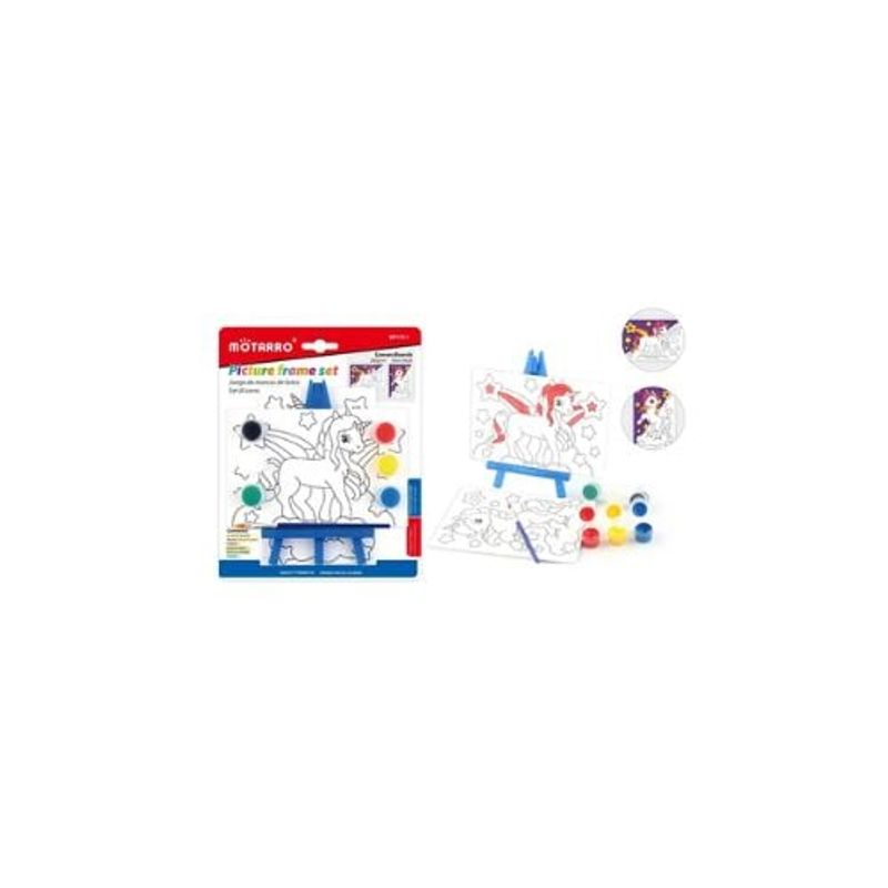 GENERICO - Set Pintura Unicornio Con Soporte