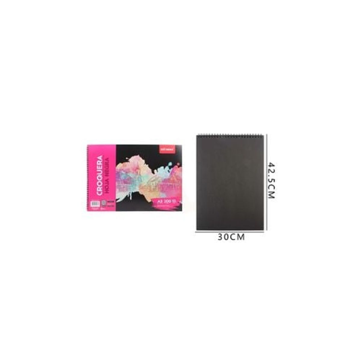 GENERICO - Croquera Hoja Negra 42 5 30 CM