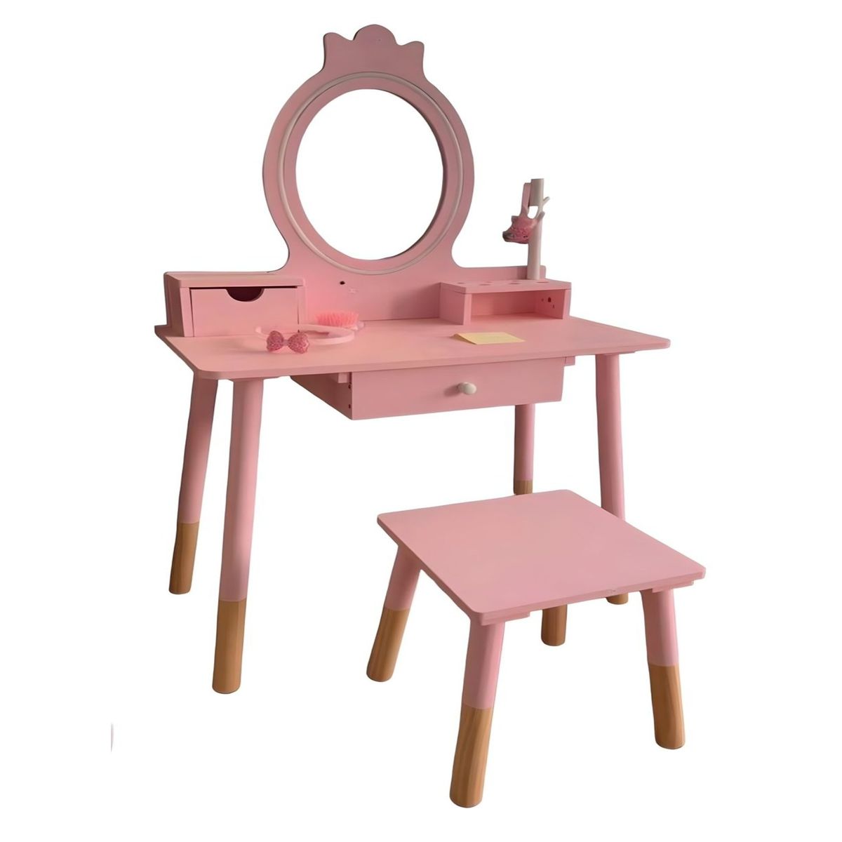 GENERICO - Organizador Tocador Juguete Con Espejo Mesa 23n1