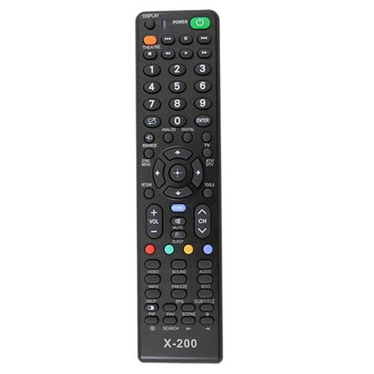 GENERICO - Control Remoto Universal Smart TV Sony X-200