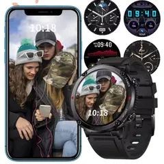 LIGE - Smartwatch con bluetooth llamada con pantalla táctil de 1.6 pulgadas