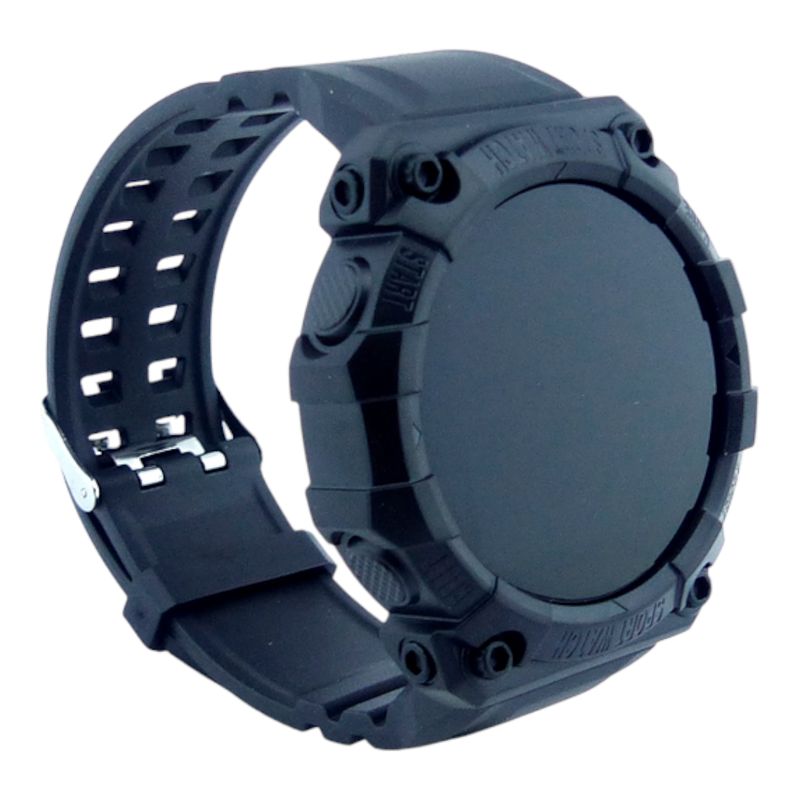 GENERICO - Reloj Smartband Redondo Pantalla A Color Carga USB smart negro