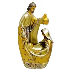 GENERICO - Pesebre Navideño Maria Jose Y Niño Jesús De 15x24 Cm