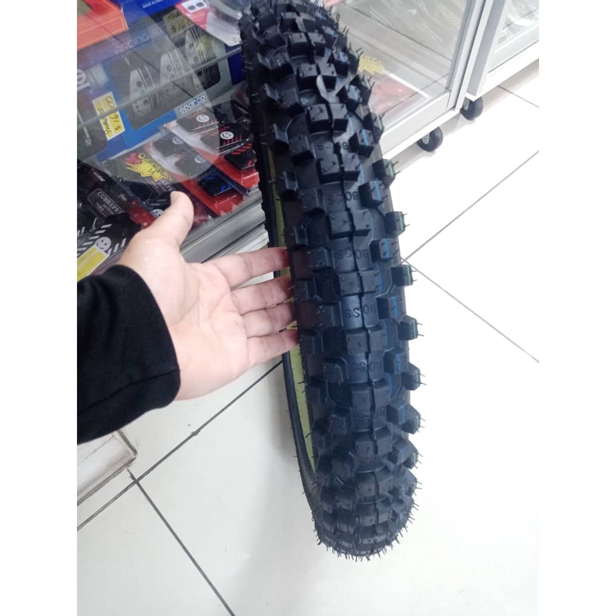 GENERICO - Neumáticos 70, 100, 17  llantas de moto tubular Cross/Enduro