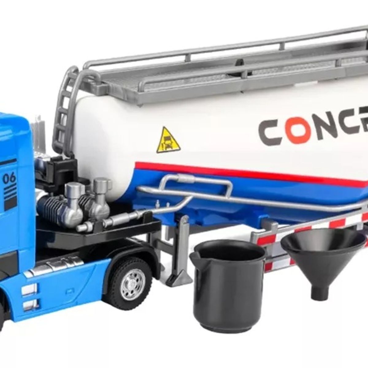 GENERICO - Camión Bomba De Hormigón Para Niños A Escala 132 De Aleación