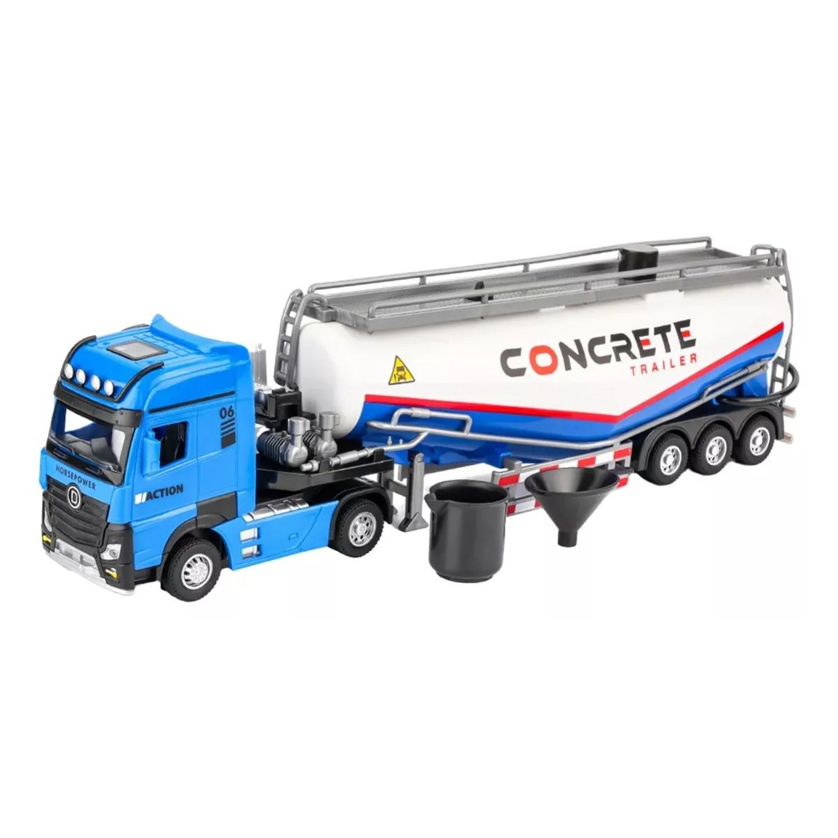 GENERICO - Camión Bomba De Hormigón Para Niños A Escala 132 De Aleación