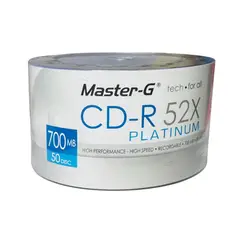 MASTER G - Pack CD-R Marster-G 52x 50 Unidades