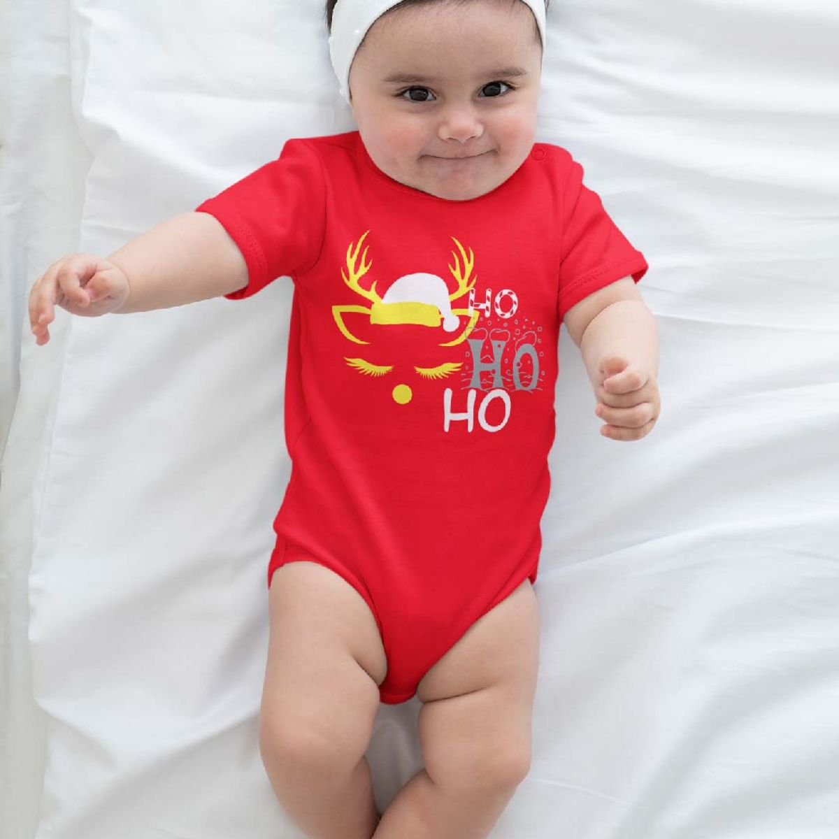 GENERICO - PILUCHOS BODY DE BEBE NAVIDEÑO HO HO HO