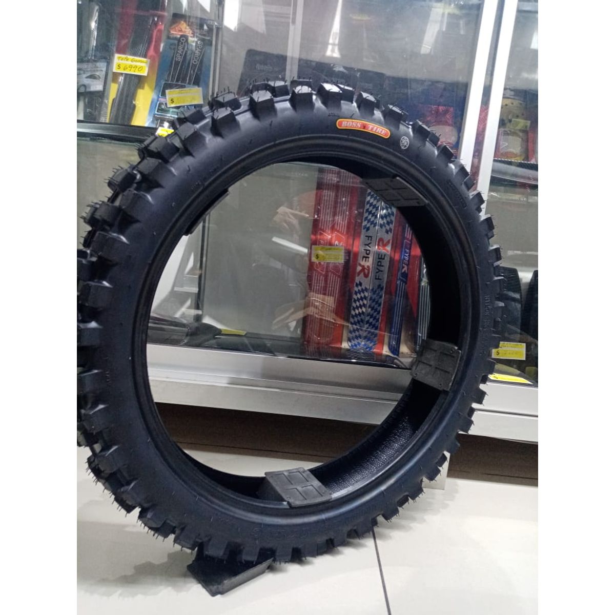 GENERICO - Neumáticos 100 80 17, llantas de moto tubular Cross/Enduro