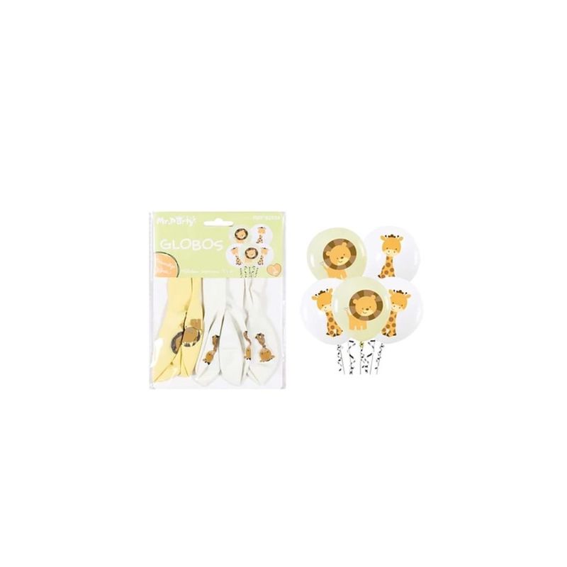 GENERICO - Globos De Látex Estampado Animal 30cm 5pcs