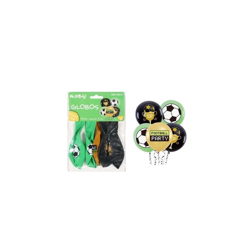 GENERICO - Globos De Látex Fútbol 5pcs
