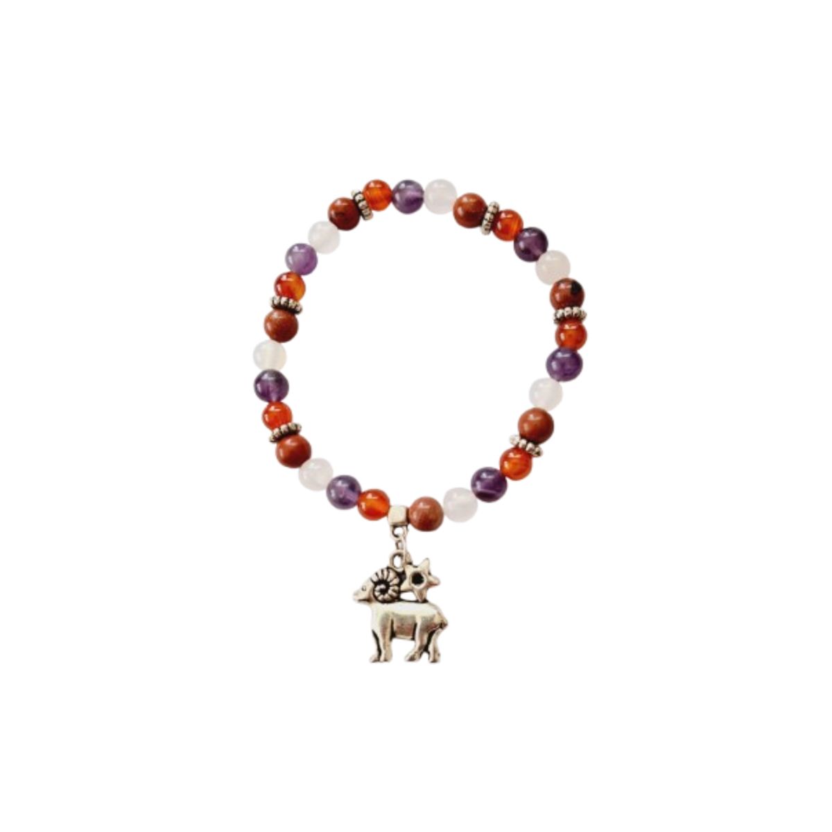 GENERICO - Pulsera con piedras acorde al signo Aries