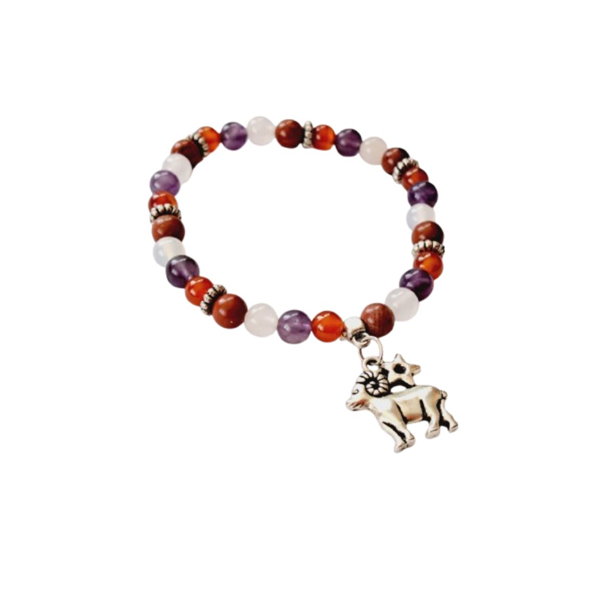 GENERICO - Pulsera con piedras acorde al signo Aries