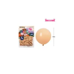 GENERICO - Globos Vintage Retro De Látex Beige 28cm 25pcs