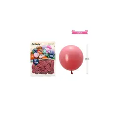 GENERICO - Globos Vintage Retro De Látex Rosado 28cm 25pcs