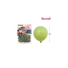 GENERICO - Globos Vintage Retro De Látex Verde 28cm 25pcs