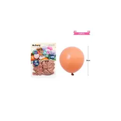 GENERICO - Globos Vintage Retro De Látex Marrón Cameo 28cm 25pcs