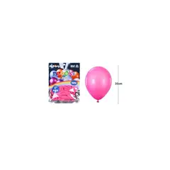 GENERICO - Globos De Látex Rojo Rosa Mate 35cm 25pcs